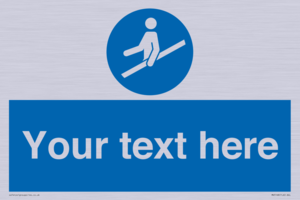 Custom Use Hand Rail Sign